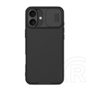 Nillkin Apple iPhone 16 camshield pro szilikon telefonvédő (ütésállóság, kameravédő, csíkos) fekete