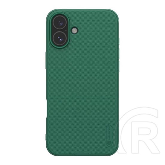 Nillkin Apple iPhone 16 super frosted pro műanyag telefonvédő (ütésállóság, gumírozott, érdes felület) sötétzöld