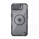 Nillkin Apple iPhone 16e iceblade prop szilikon telefonvédő (ütésállóság, kameravédő, kitámasztó, magsafe) fekete