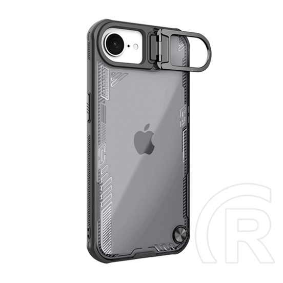 Nillkin Apple iPhone 16e iceblade prop szilikon telefonvédő (ütésállóság, kitámasztó) fekete
