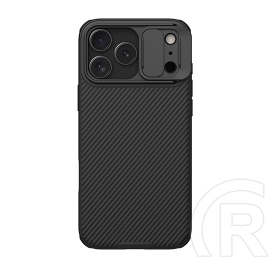 Nillkin Apple iPhone 17 Pro Max camshield pro magnetic műanyag védő (ütésállóság, kameravédő, mágneses, csíkos) fekete