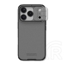 Nillkin Apple iPhone 17 Pro Max camshield pro szilikon telefonvédő (ütésállóság, kameravédő, csíkos) átlátszó/fekete