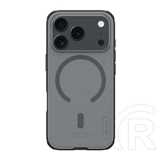 Nillkin Apple iPhone 17 Pro Max super frosted pro magnetic műanyag védő (mágneses, ütésálló, gumírozott) átlátszó/fekete