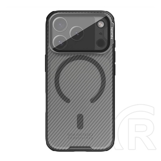 Nillkin Apple iPhone 17 Pro camshield pro magnetic műanyag védő (ütésálló, kameravédő, mágneses, csíkos) átlátszó/fekete