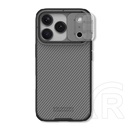 Nillkin Apple iPhone 17 Pro camshield pro szilikon telefonvédő (ütésállóság, kameravédő, csíkos) átlátszó/fekete