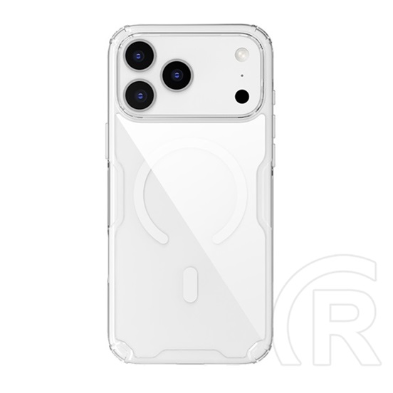 Nillkin Apple iPhone 17 Pro nature pro magnetic műanyag telefonvédő (ütésállóság, légpárnás sarok, magsafe) átlátszó