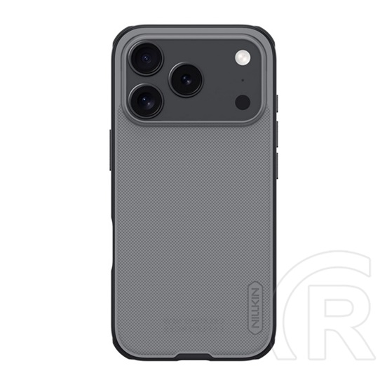 Nillkin Apple iPhone 17 Pro super frosted pro műanyag védő (ütésállóság, gumírozott, érdes felület) átlátszó/fekete