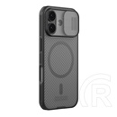 Nillkin Apple iPhone 17 camshield pro magnetic műanyag védő (ütésállóság, kameravédő, mágneses, csíkos) átlátszó/fekete