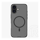 Nillkin Apple iPhone 17 super frosted pro magnetic műanyag védő (mágneses, ütésállóság, gumírozott) átlátszó/fekete