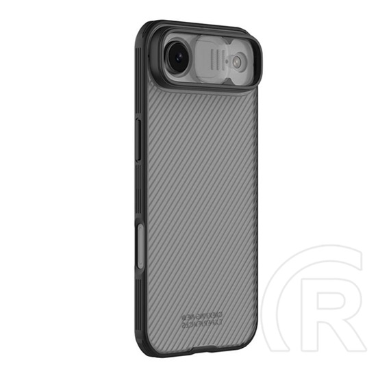Nillkin Apple iPhone Air camshield pro szilikon telefonvédő (ütésállóság, kameravédő, csíkos) átlátszó/fekete