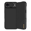 Nillkin Apple iPhone Air qin pro tok álló, bőr hatású (flip, oldalra nyíló, kártyazseb, kameravédő) fekete