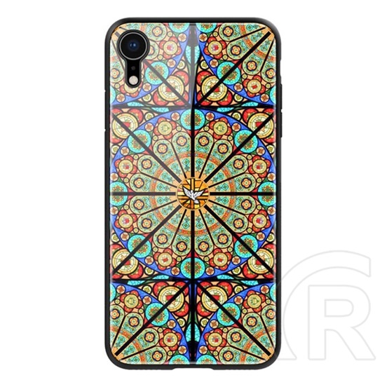 Nillkin BRILLIANCE védő Apple iPhone XR 6.1 szilikon keret (BUMPER, közepesen ütésálló, edzett üveg hátlap) színes