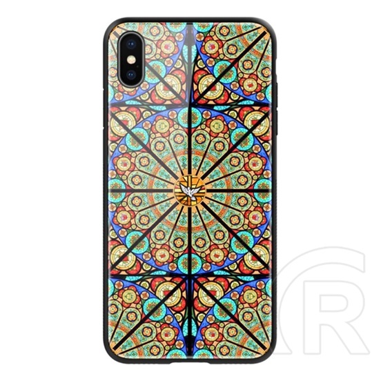 Nillkin BRILLIANCE védő Apple iPhone XS 5.8 szilikon keret (BUMPER, közepesen ütésálló, edzett üveg hátlap) színes