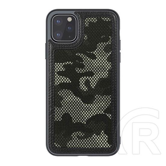 Nillkin CAMO Apple iPhone 12 Pro Max műanyag telefonvédő (bőr hatású, terep minta) fekete