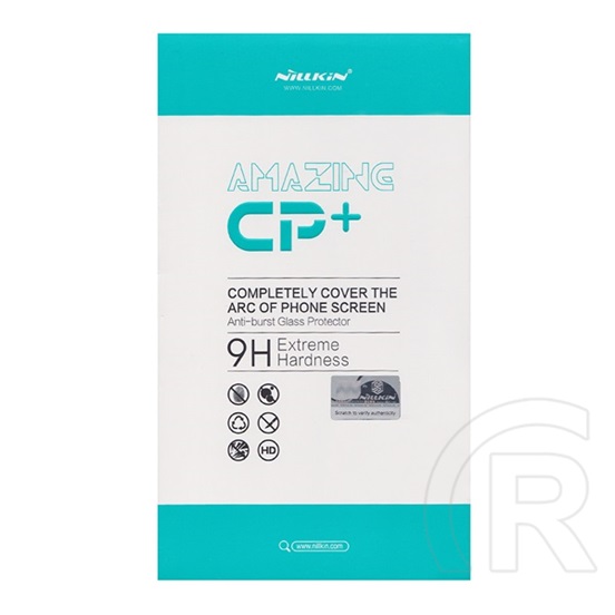 Nillkin CP+ Honor X10 5G képernyővédő üveg (2.5D kerekített szél, íves, full glue, karcálló, UV szűrés, 0.33mm, 9H) feke