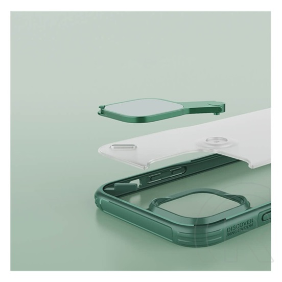 Nillkin CYCLOPS Apple iPhone 12 Pro műanyag telefonvédő (közepesen ütésálló, kameravédő) piros