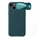 Nillkin CamShield Leather műanyag telefonvédő (ütésálló, légpárnás sarok, kameravédő, ECO bőrhatású, prémium minőség, sö