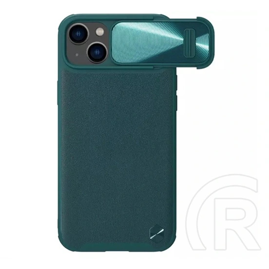 Nillkin CamShield Leather műanyag telefonvédő (ütésálló, légpárnás sarok, kameravédő, ECO bőrhatású, prémium minőség, sö