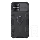Nillkin Camshield ARMOR  műanyag telefonvédő ( Apple iPhone 12 Pro Max szilikon belső, közepesen ütésálló) fekete