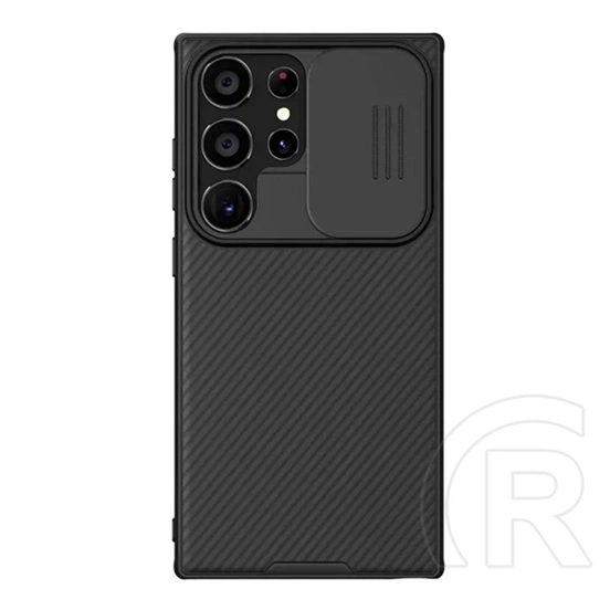 Nillkin Camshield Pro szilikon telefonvédő (ütésállóság, kameravédő, csíkos, fekete)