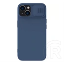 Nillkin Camshield Silky szilikon telefonvédő (matt, mikroszálas bélés, kameravédő, környezetbarát, sötétkék)