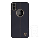 Nillkin Englon Apple iPhone X bőr hátlap (fekete)