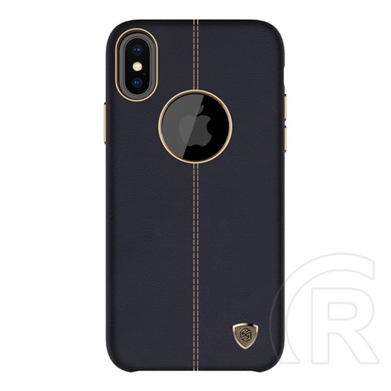 Nillkin Englon Apple iPhone X bőr hátlap (fekete)