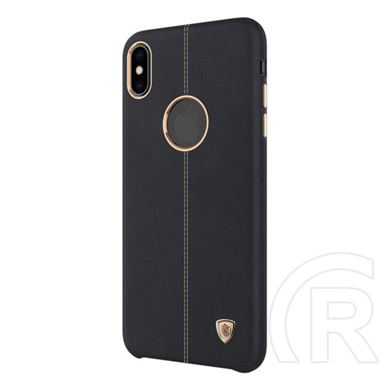 Nillkin Englon Apple iPhone Xs Max bőr hátlap (fekete)