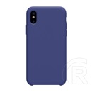 Nillkin Flex Pure Apple iPhone XS 5.8 szilikon telefonvédő (ultravékony, környezetbarát, matt) sötétkék