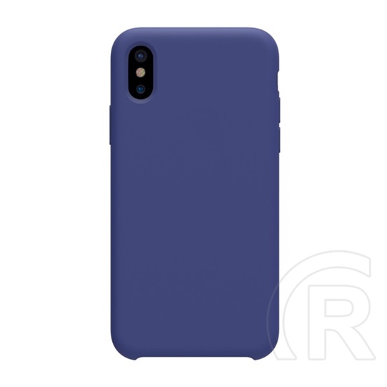 Nillkin Flex Pure Apple iPhone XS 5.8 szilikon telefonvédő (ultravékony, környezetbarát, matt) sötétkék