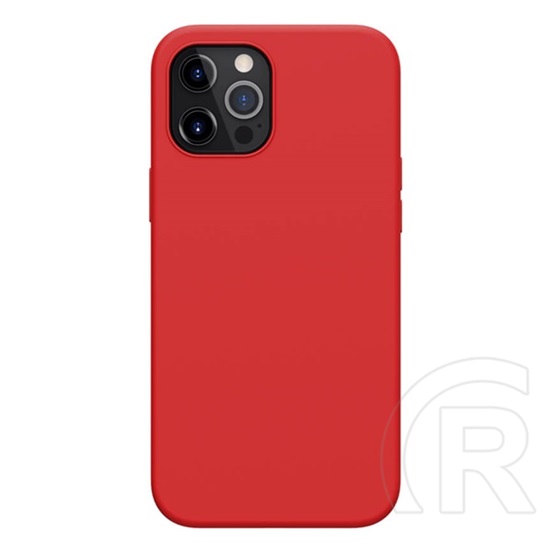 Nillkin Flex Pure Pro Apple iPhone 12 Pro Max szilikon védő (mágneses, ultravékony,mikrofiber plüss belső, matt) piros