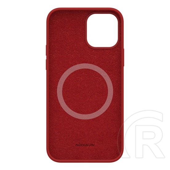 Nillkin Flex Pure Pro Apple iPhone 12 Pro Max szilikon védő (mágneses, ultravékony,mikrofiber plüss belső, matt) piros