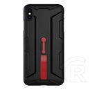 Nillkin GRIP Apple iPhone XS Max 6.5 szilikon telefonvédő (műanyag belső, közepesen ütésálló, ujjra húzható) fekete