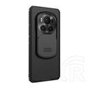 Nillkin Honor Magic6 Pro 5G camshield pro műanyag telefonvédő (szilikon keret, ütésállóság, kameravédő, csíkos) fekete