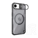 Nillkin ICEBLADE PROP Apple iPhone 16e szilikon telefonvédő (ütésállóság, kitámasztó, MagSafe, fekete)