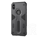 Nillkin  II. Apple iPhone XS Max 6.5 szilikon telefonvédő (műanyag belső, közepesen ütésálló, logo kivágás) fekete