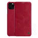 Nillkin QIN Apple iPhone 11 Pro Max tok álló (Flip, oldalra nyíló, bankkártya tartó) piros
