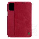 Nillkin QIN Apple iPhone 12 mini tok álló (Flip, oldalra nyíló, bankkártya tartó) piros