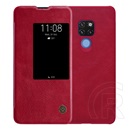 Nillkin QIN Huawei Mate 20 tok álló (aktív Flip, oldalra nyíló, S-View Cover) piros