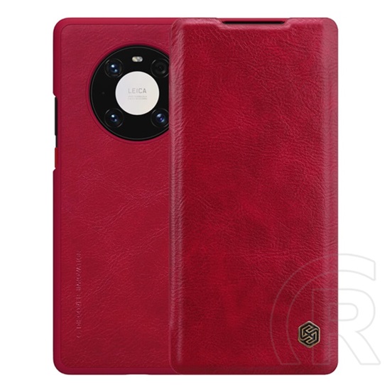 Nillkin QIN Huawei Mate 40 Pro tok álló (Flip, oldalra nyíló, bankkártya tartó) piros