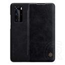 Nillkin QIN Huawei P40 Pro tok álló (Flip, oldalra nyíló, bankkártya tartó) fekete