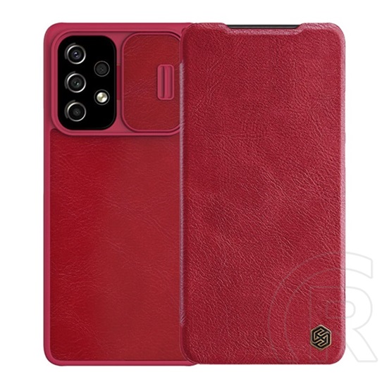 Nillkin QIN Pro Samsung Galaxy A53 (SM-A536) tok álló (Flip, oldalra nyíló, bankkártya tartó) piros
