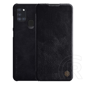 Nillkin QIN Samsung Galaxy A21s (SM-A217F) tok álló (Flip, oldalra nyíló, bankkártya tartó) fekete