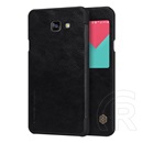 Nillkin QIN Samsung Galaxy A5 (2016) SM-A510F tok álló (aktív Flip, oldalra nyíló, S-View Cover) fekete