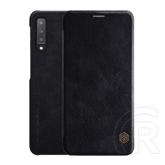 Nillkin QIN Samsung Galaxy A7 (2018) SM-A750F tok álló (Flip, oldalra nyíló, bankkártya tartó) fekete