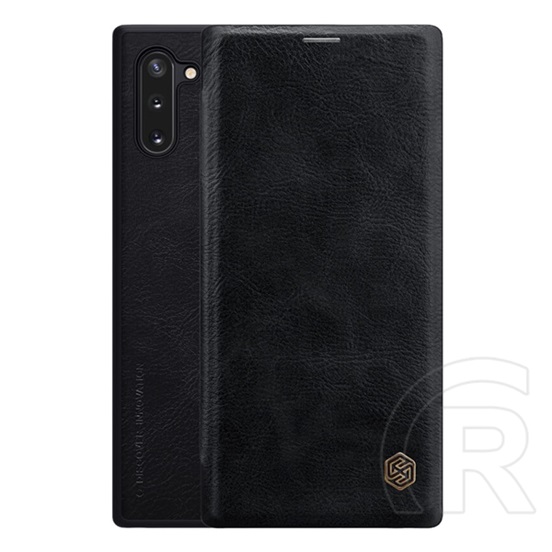 Nillkin QIN Samsung Galaxy Note 10 (SM-N970F) tok álló (Flip, oldalra nyíló, bankkártya tartó) fekete