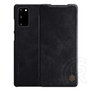 Nillkin QIN Samsung Galaxy Note 20 (SM-N981F) tok álló (Flip, oldalra nyíló, bankkártya tartó) fekete