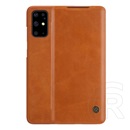 Nillkin QIN Samsung Galaxy S20 Plus (SM-G986) tok álló (Flip, oldalra nyíló, bankkártya tartó) barna