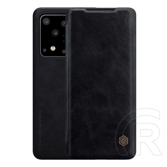 Nillkin QIN Samsung Galaxy S20 Ultra (SM-G988B) tok álló (Flip, oldalra nyíló, bankkártya tartó) fekete