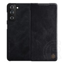 Nillkin QIN Samsung Galaxy S21 Plus (SM-G996) tok álló (Flip, oldalra nyíló, bankkártya tartó) fekete